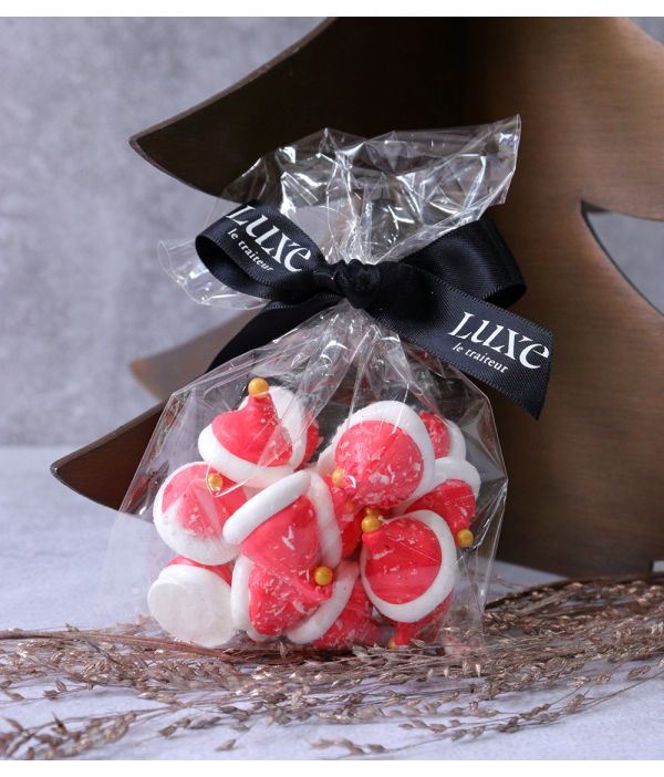 Santa’s Hat Meringue Kisses